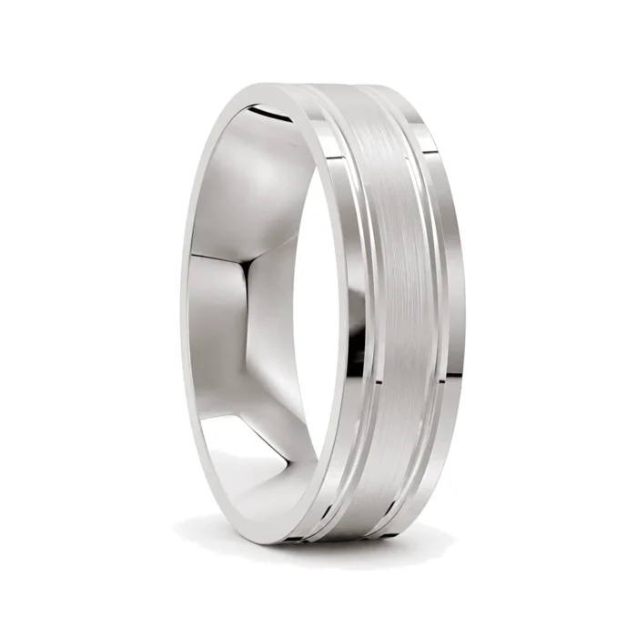 Gorgeous Platinum Mens Wedding Ring