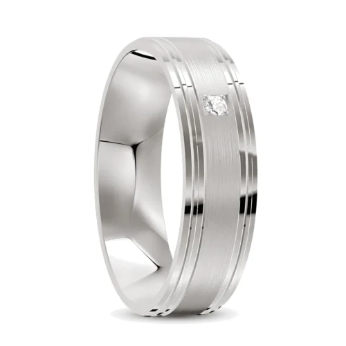 Platinum Men's Diamond Ring