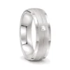 Platinum Men's Diamond Wedding Band