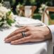 9056-White-Gold-Platinum-Silver-Carbon-Fibre-Diamond-Mens-Ring-Wedding