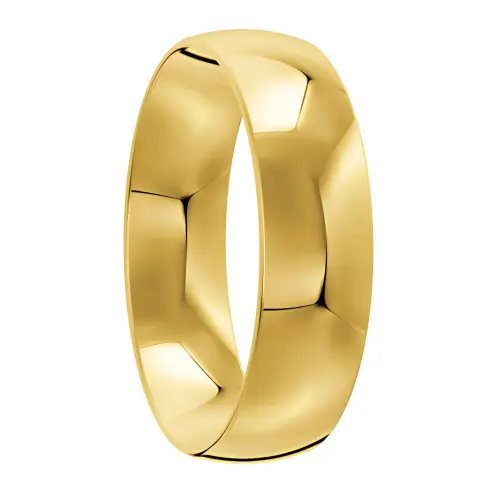 Yellow Gold Polished Mens Wedding Ring