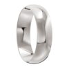 1030 Polished White Gold Mens Wedding Ring