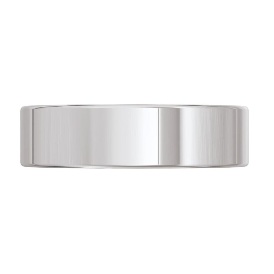 1040 White Gold Platinum Silver Mens Wedding Ring