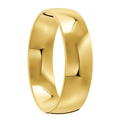 1050 Classic Yellow Gold Mens Wedding Ring