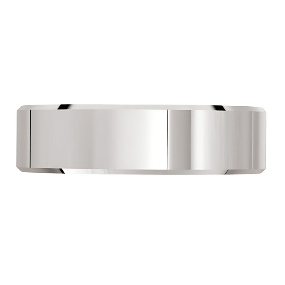 White GoldMens Wedding Band