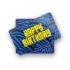mens happy birthday gift wrap blue
