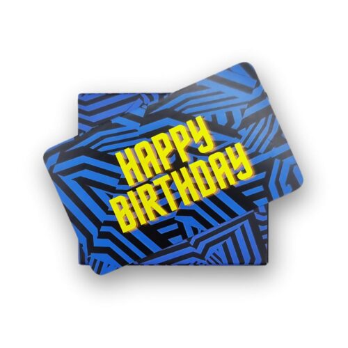 mens happy birthday gift wrap blue