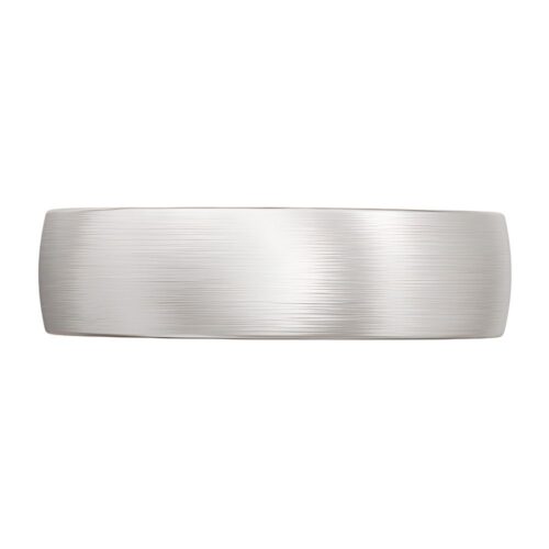 3005 White and Rose Gold Brushed Mens Wedding Ring