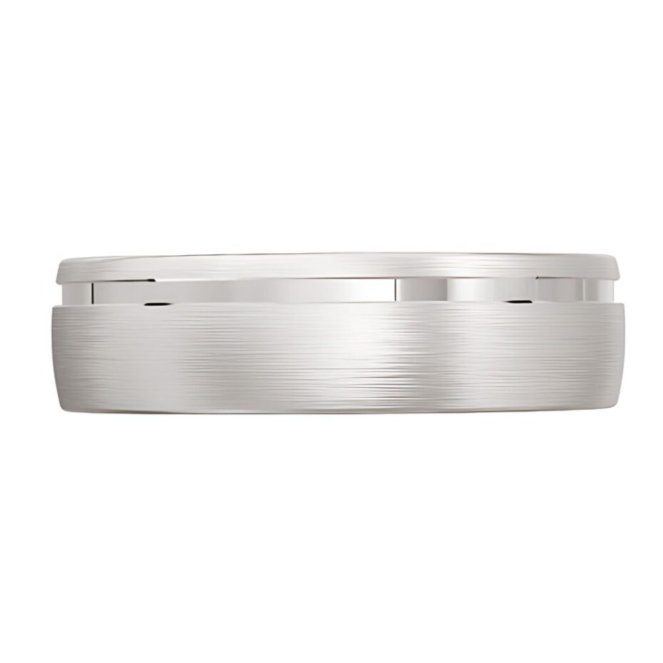 3010 White Gold Mens Wedding Ring