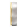 3040 Mens White Gold and Yellow Gold Wedding Ring
