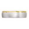 3040 Mens White Gold and Yellow Gold Wedding Ring