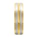 3062 Dual Tone Yellow and White Gold Mens Wedding Ring