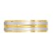 3062 Dual Tone Yellow and White Gold Mens Wedding Ring