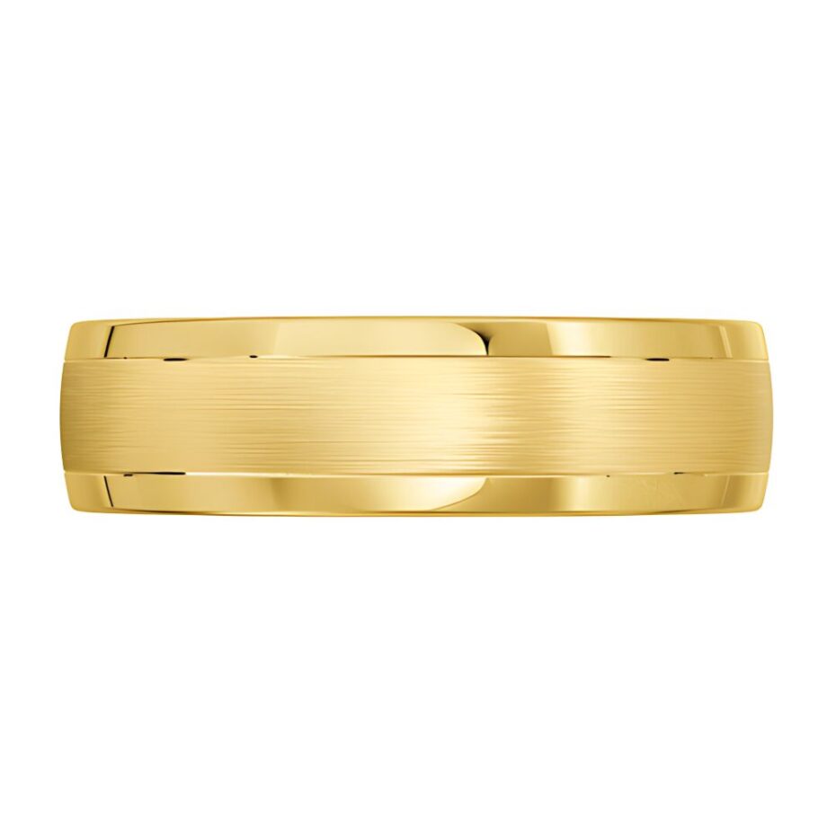 3074 Yellow Gold Mens Wedding Ring