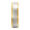 3080 Two Tone Yellow and White Gold Mens Wedding Ring