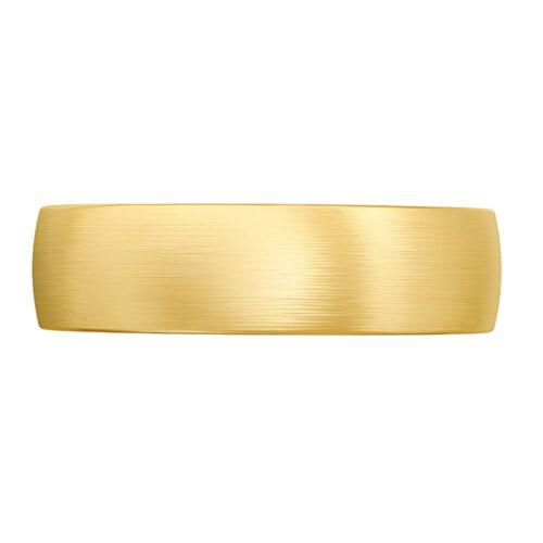 3084 Brushed Yellow Gold Mens Wedding Ring