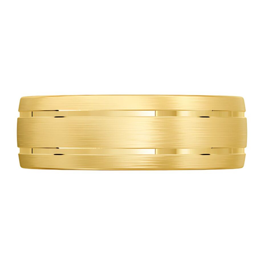 3094 Wider Yellow Gold Mens Wedding Ring