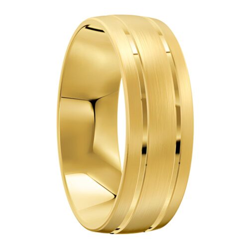 3094 Wider Yellow Gold Mens Wedding Ring