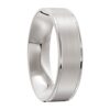 4000 White Gold Brushed Mens Wedding Ring