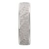 4042 Hammered Platinum White Gold Silver Mens Wedding Band