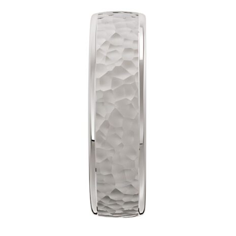 4042 Hammered Platinum White Gold Silver Mens Wedding Band 2 4042 Hammered Platinum White Gold Silver Mens Wedding Band