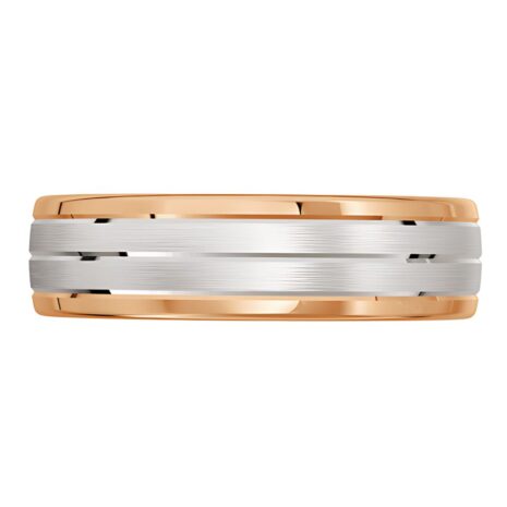 4044 Rose gold and white gold mens wedding ring 3 4044 Rose gold and white gold mens wedding ring