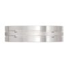 4056 White Gold Platinum Silver Mens Wedding Ring