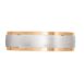 4078 Rose gold and white gold mens wedding band