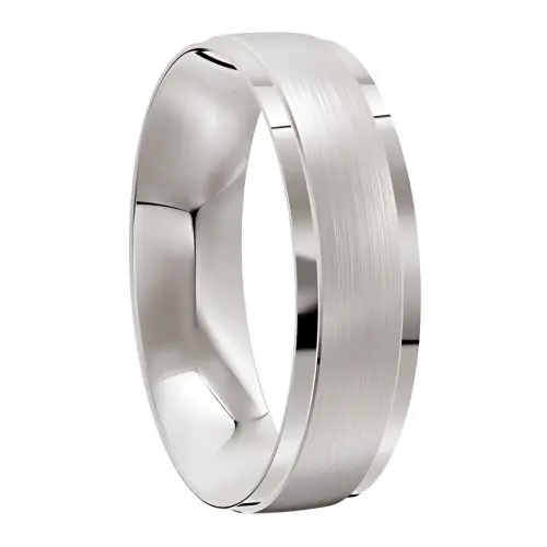 Distinctive Platinum Men's Wedding Ring