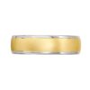 4080 - Yellow and White Gold Mens Wedding Band