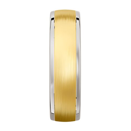4080 - Yellow and White Gold Mens Wedding Band