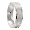 4099 White Gold Mens Wedding Ring