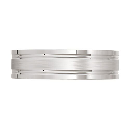 4099 White Gold Mens Wedding Ring