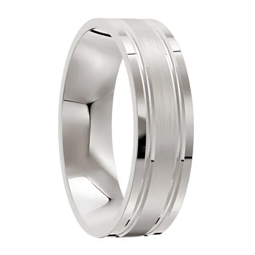 Gorgeous Platinum Mens Wedding Ring