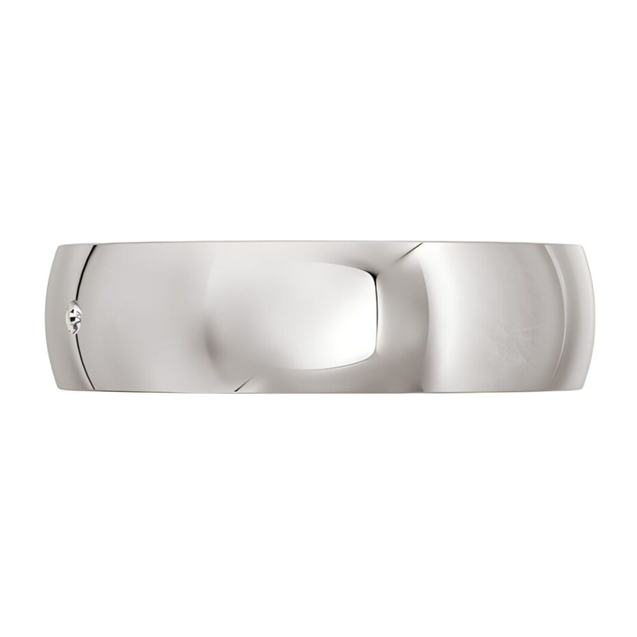 7003 White gold platinum silver mens diamond ring