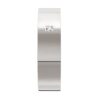 7004 Flat white gold platinum silver diamond mens wedding band