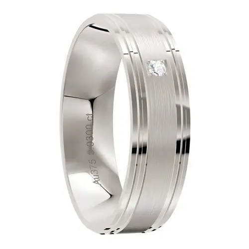 Platinum Men's Diamond Ring
