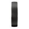 9021 White gold Platinum Silver and carbon fibre mens wedding ring