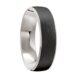 9021 White gold Platinum Silver and carbon fibre mens wedding ring