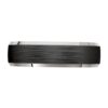 9052 White Gold Platinum Silver Carbon Fibre Mens wedding Ring