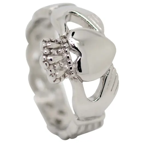 Mens Traditional Claddagh 7mm Ring