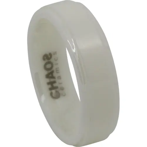 White 7mm Ceramic Ring