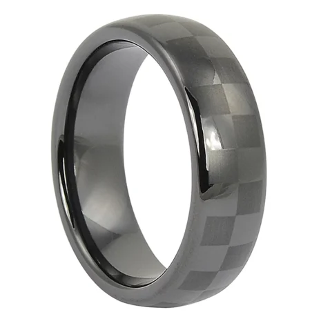ccr-004-mens-black-ceramic-ring-with-chequered-pattern-2