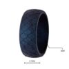 Dragon Silicone Ring Navy