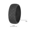 Dragon Silicone Ring Grey