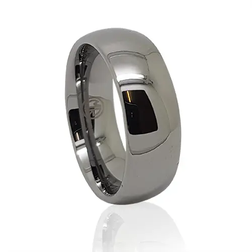 Classic Dome 8mm Tungsten Men's Ring