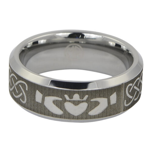 Tungsten Claddagh Ring