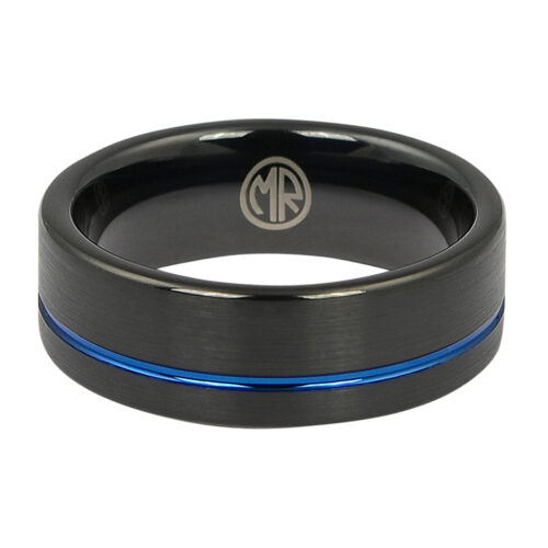 ftr-107-black-and-blue-tungsten-mens-ring-2