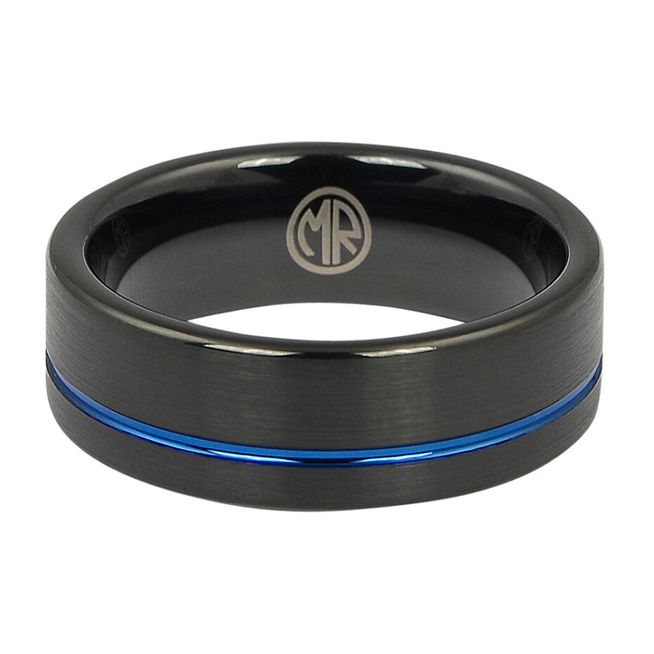 ftr-107-black-and-blue-tungsten-mens-ring-2