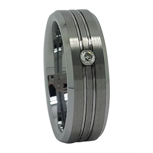 FTR 125 Mens Tungsten Engagement Ring
